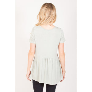 Ruffled Babydoll Tee