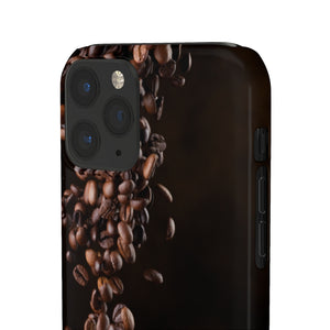 Coffee bean iphone Snap Cases