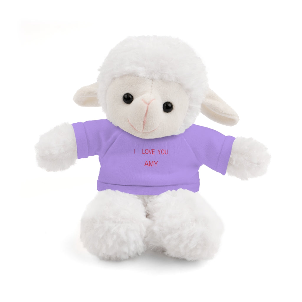 I LOVE YOU AMY Stuffed Animals with Tee