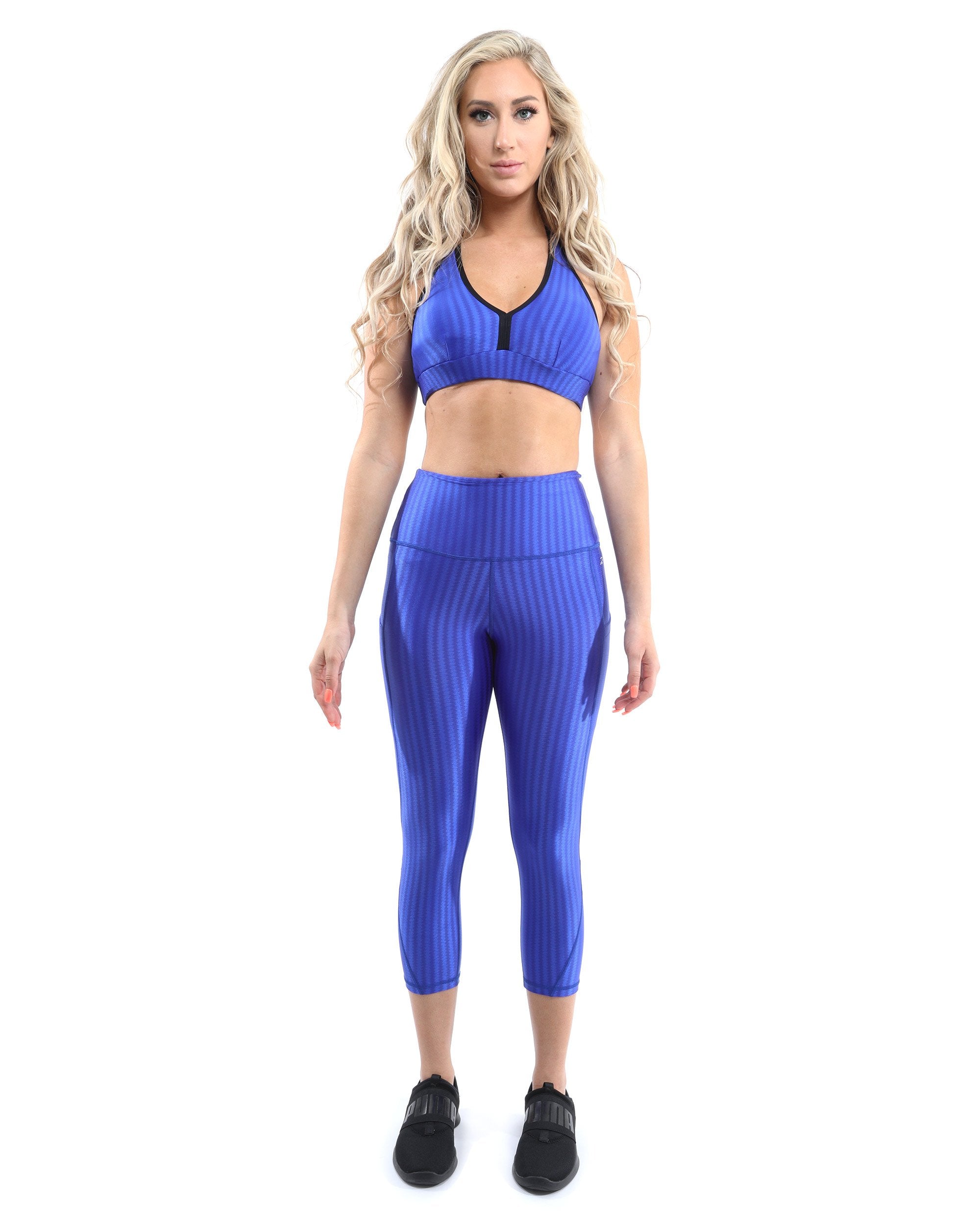 SALE! 50% OFF! Firenze Activewear Sports Bra - Blue [MADE IN ITALY] - Size Small