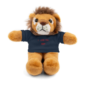 I LOVE YOU AMY Stuffed Animals with Tee