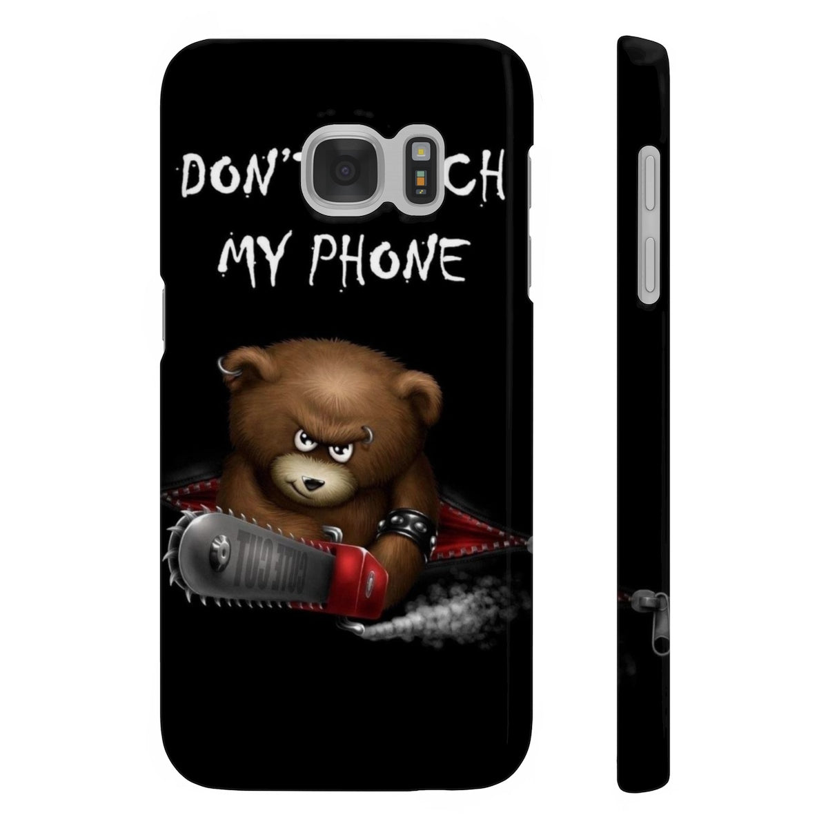 Don't touch my phone scary bear Wpaps Slim Phone Cases