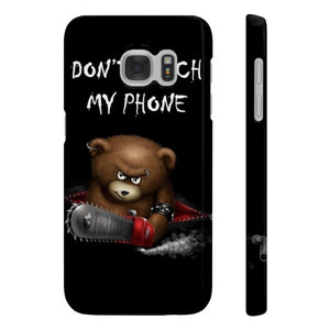 Don't touch my phone scary bear Wpaps Slim Phone Cases