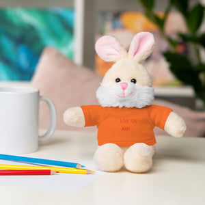 I LOVE YOU AMY Stuffed Animals with Tee