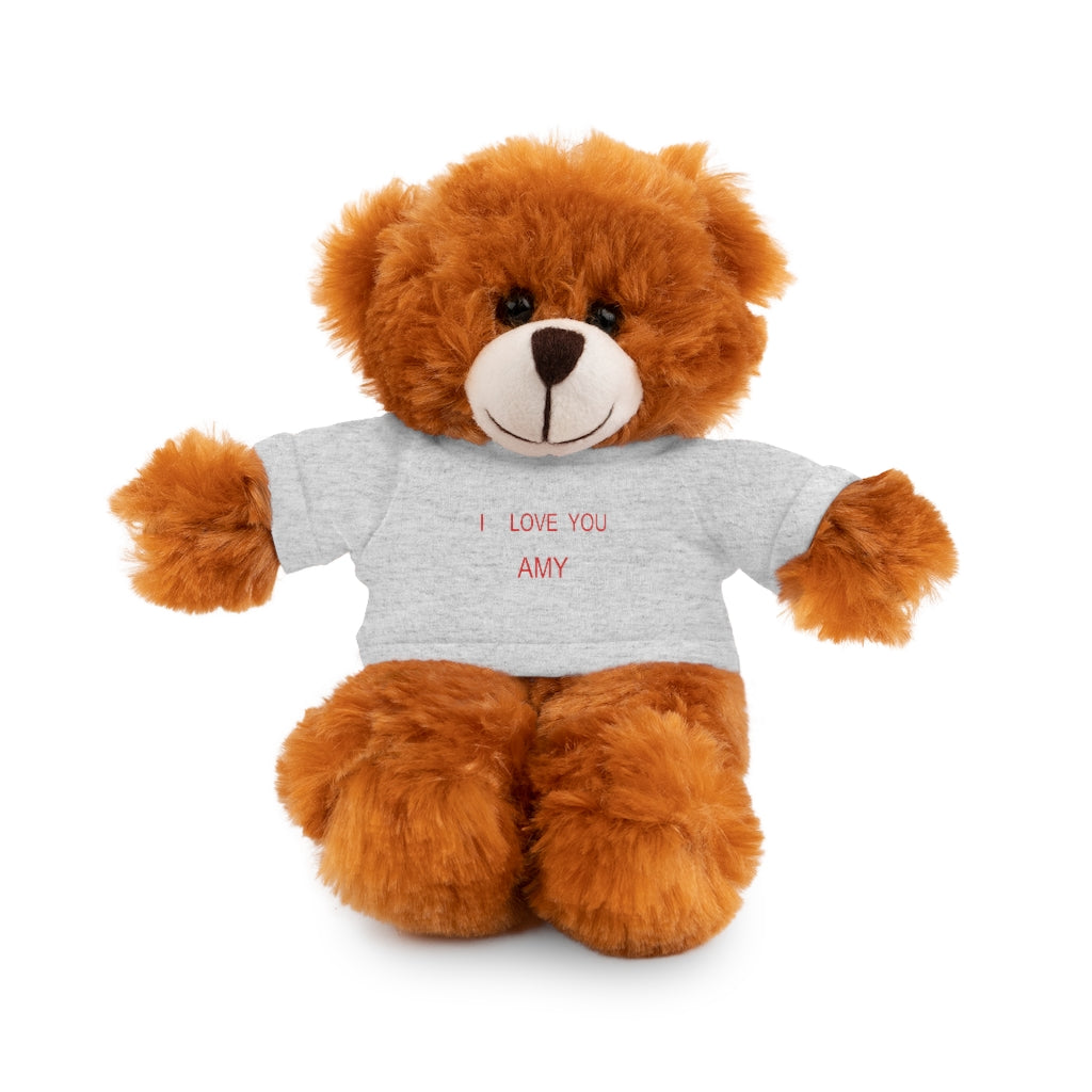 I LOVE YOU AMY Stuffed Animals with Tee