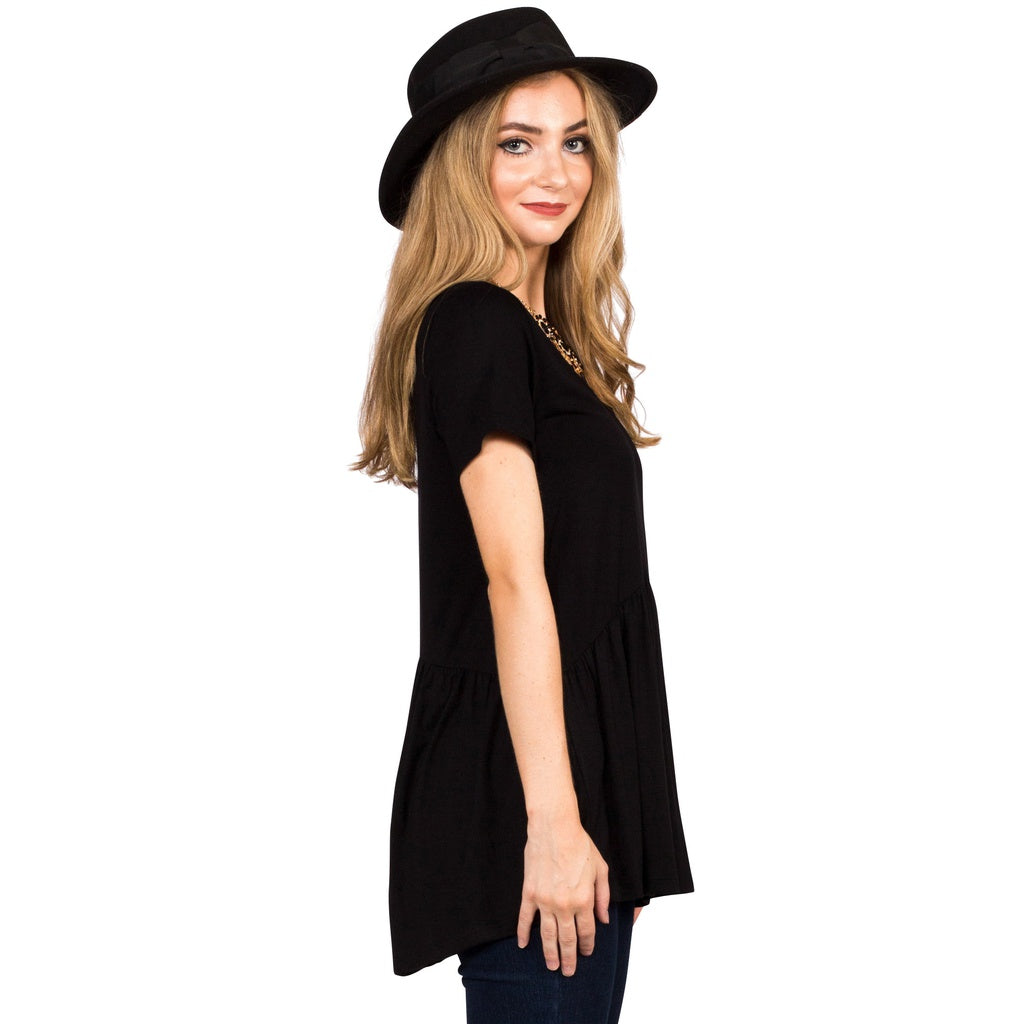 Ruffled Babydoll Tee