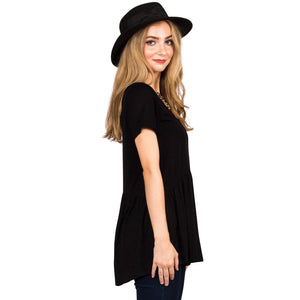 Ruffled Babydoll Tee