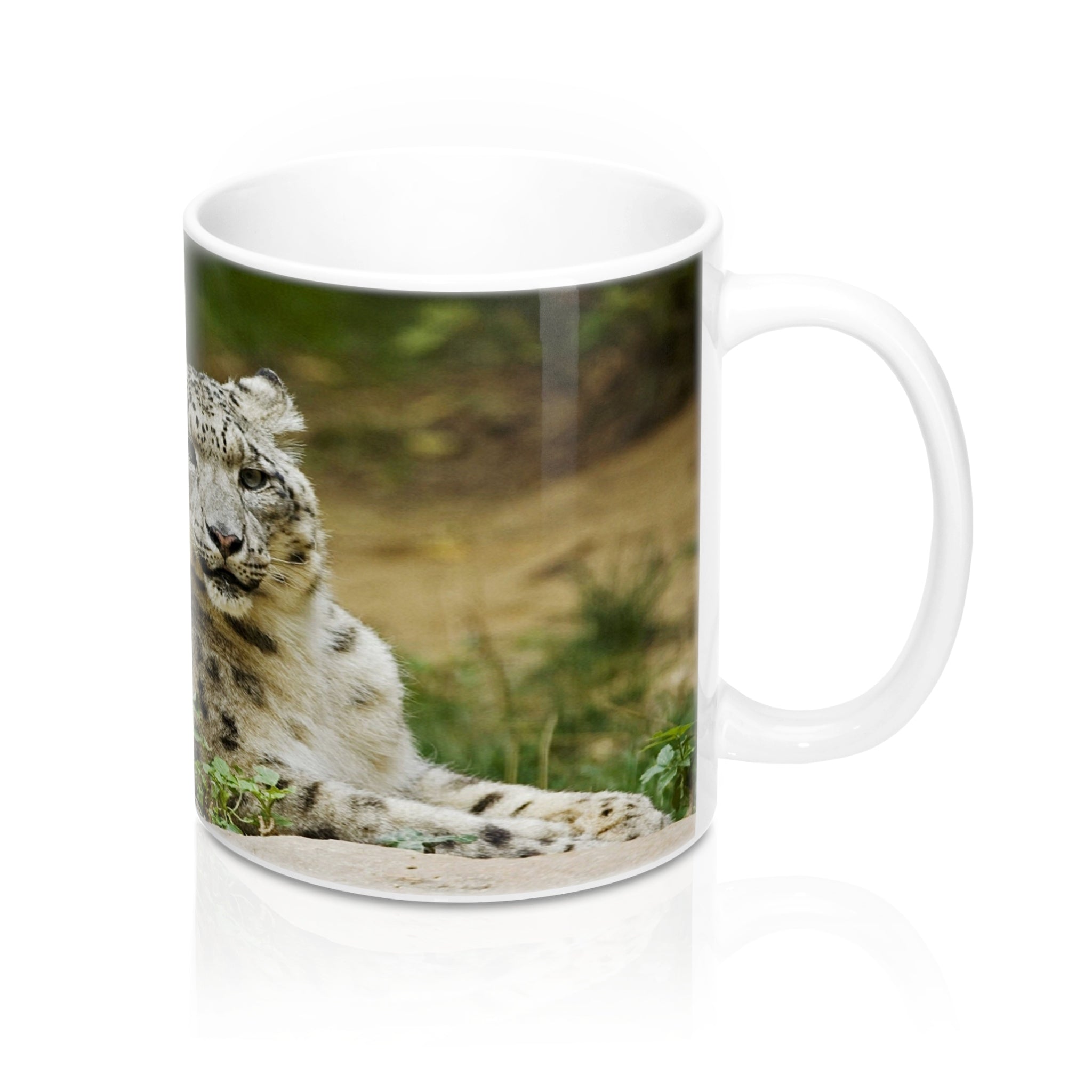 Snow Leopard Family  Mugs