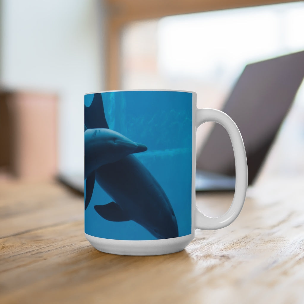 Dolphin wildlife White Ceramic Mug
