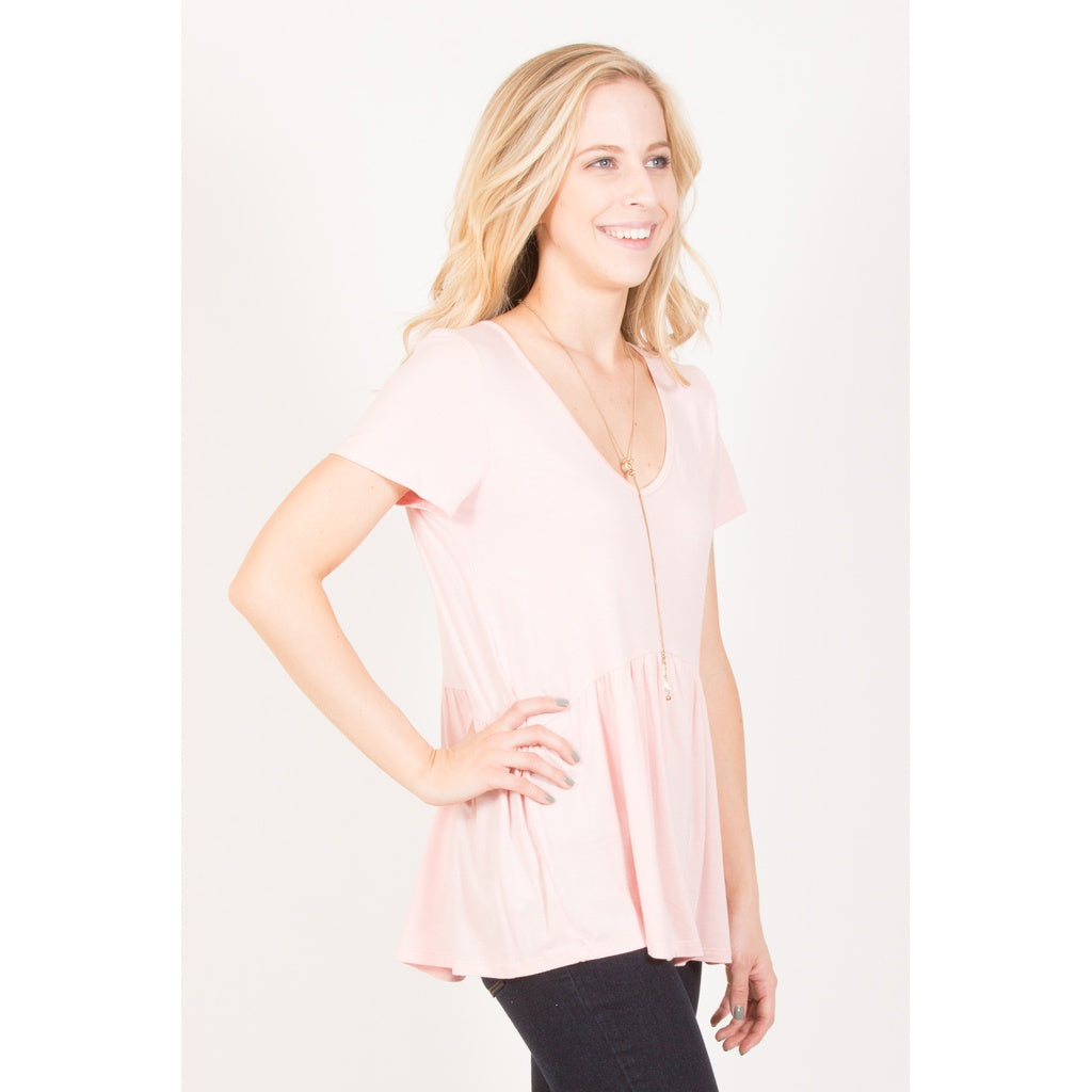 Ruffled Babydoll Tee