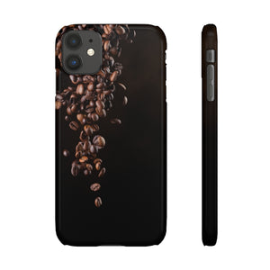 Coffee bean iphone Snap Cases