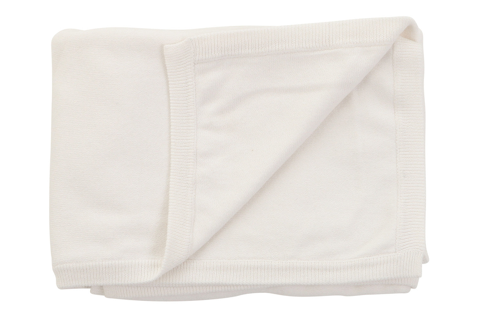 Cotton Cashmere White Blanket