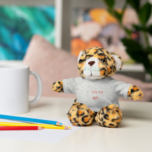 I LOVE YOU AMY Stuffed Animals with Tee