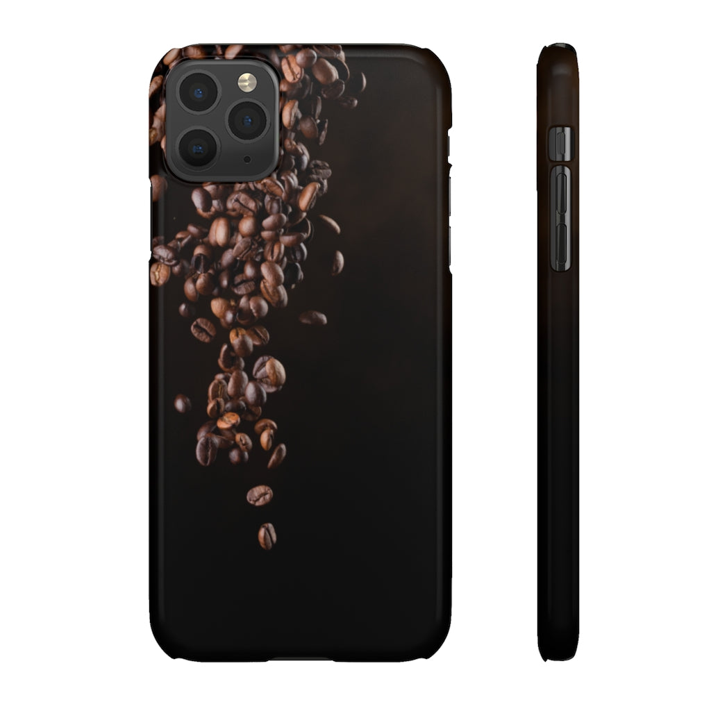 Coffee bean iphone Snap Cases