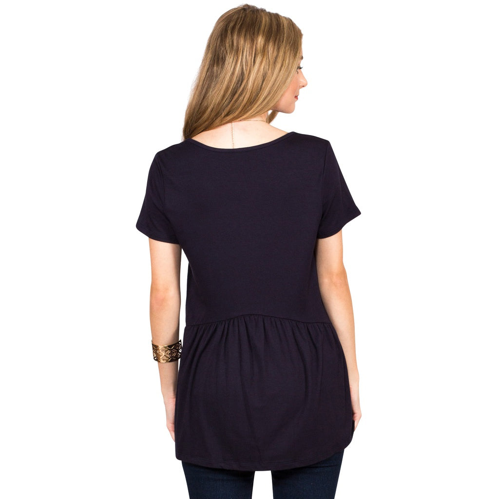 Ruffled Babydoll Tee