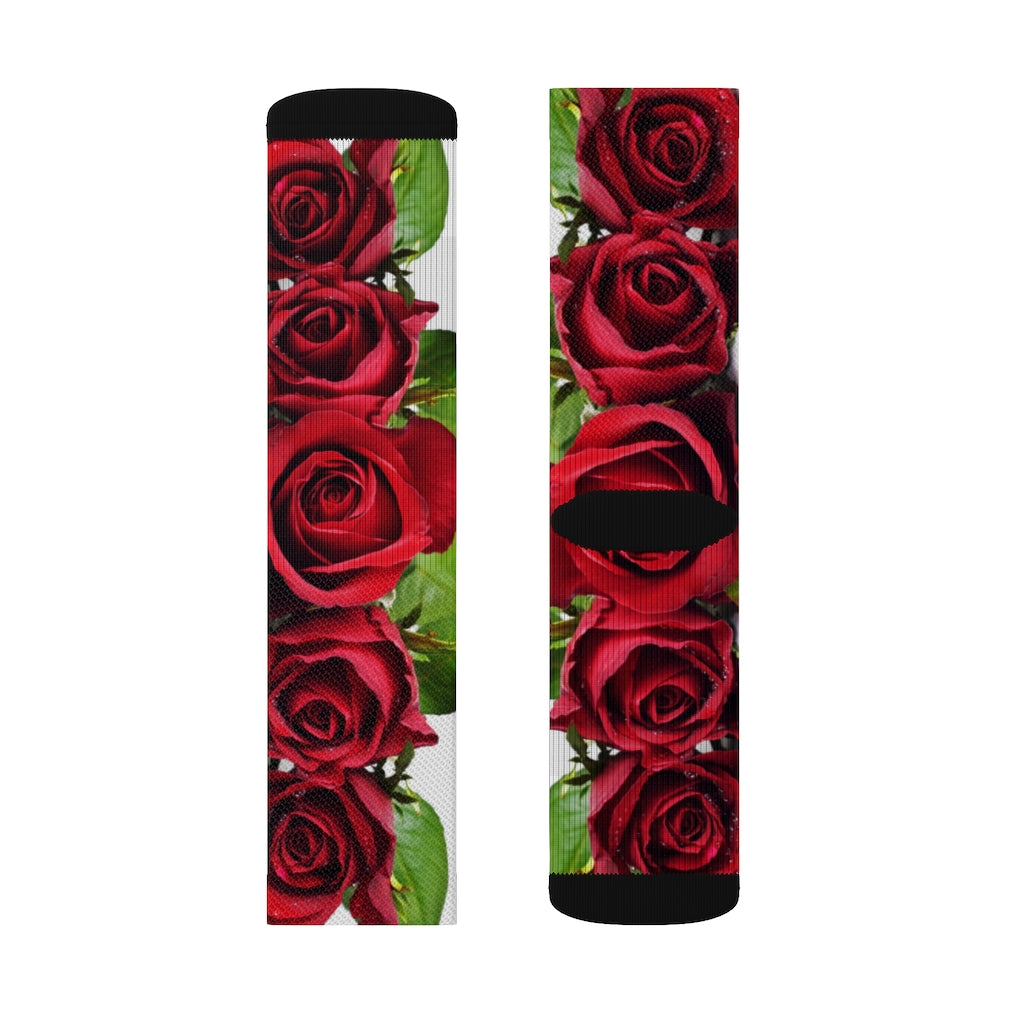 Rose flower Sublimation Socks