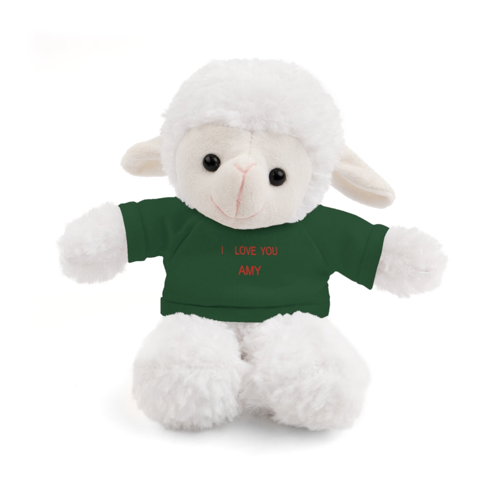 I LOVE YOU AMY Stuffed Animals with Tee