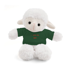 I LOVE YOU AMY Stuffed Animals with Tee