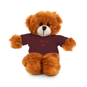I LOVE YOU AMY Stuffed Animals with Tee