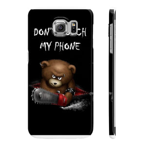 Don't touch my phone scary bear Wpaps Slim Phone Cases