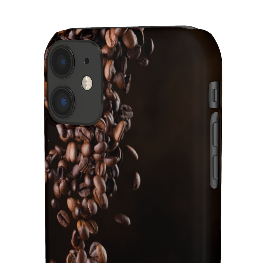 Coffee bean iphone Snap Cases