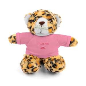 I LOVE YOU AMY Stuffed Animals with Tee
