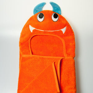 Monster Hooded Cotton Turkish Towel: Baby