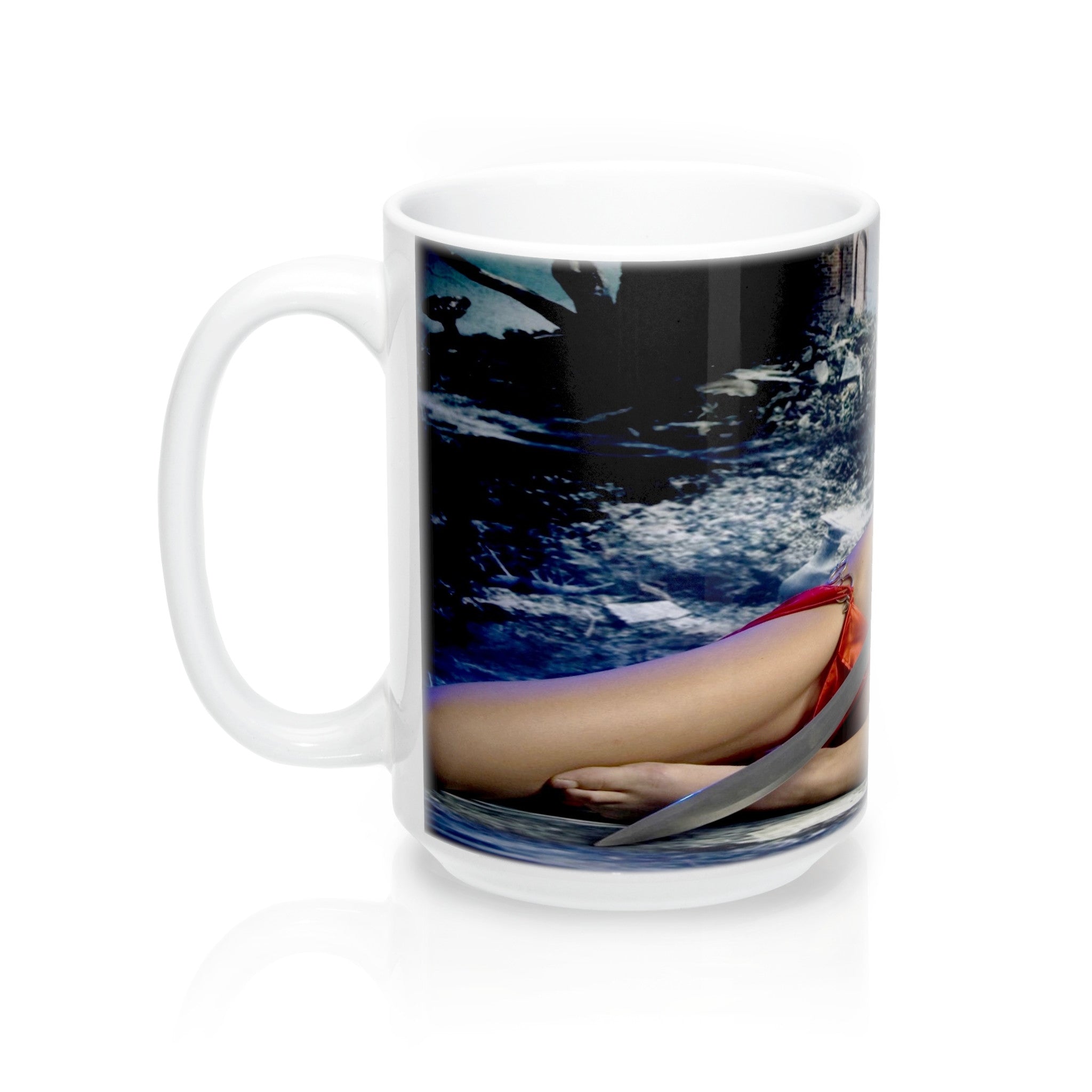 Sword Warrior Girl  Mug 15oz