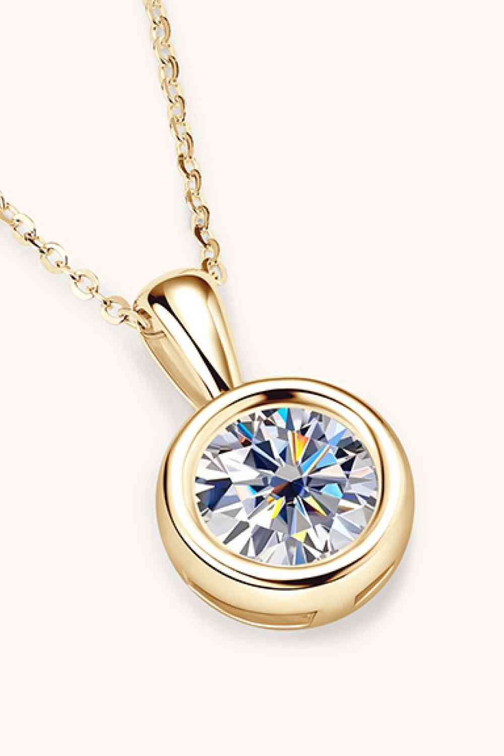 2 Carat Moissanite 925 Sterling Silver Necklace