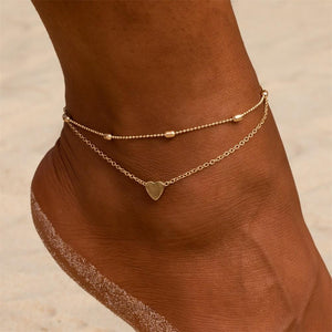 Simple Heart Anklet Ankle Bracelet