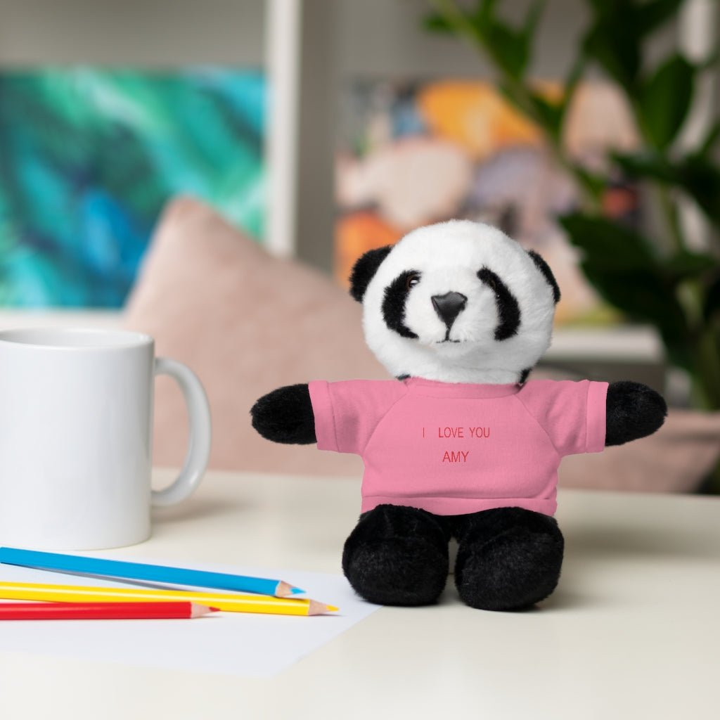 I LOVE YOU AMY Stuffed Animals with Tee