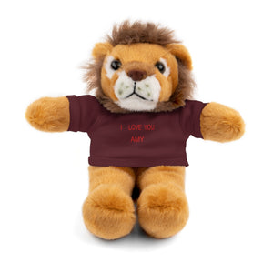 I LOVE YOU AMY Stuffed Animals with Tee