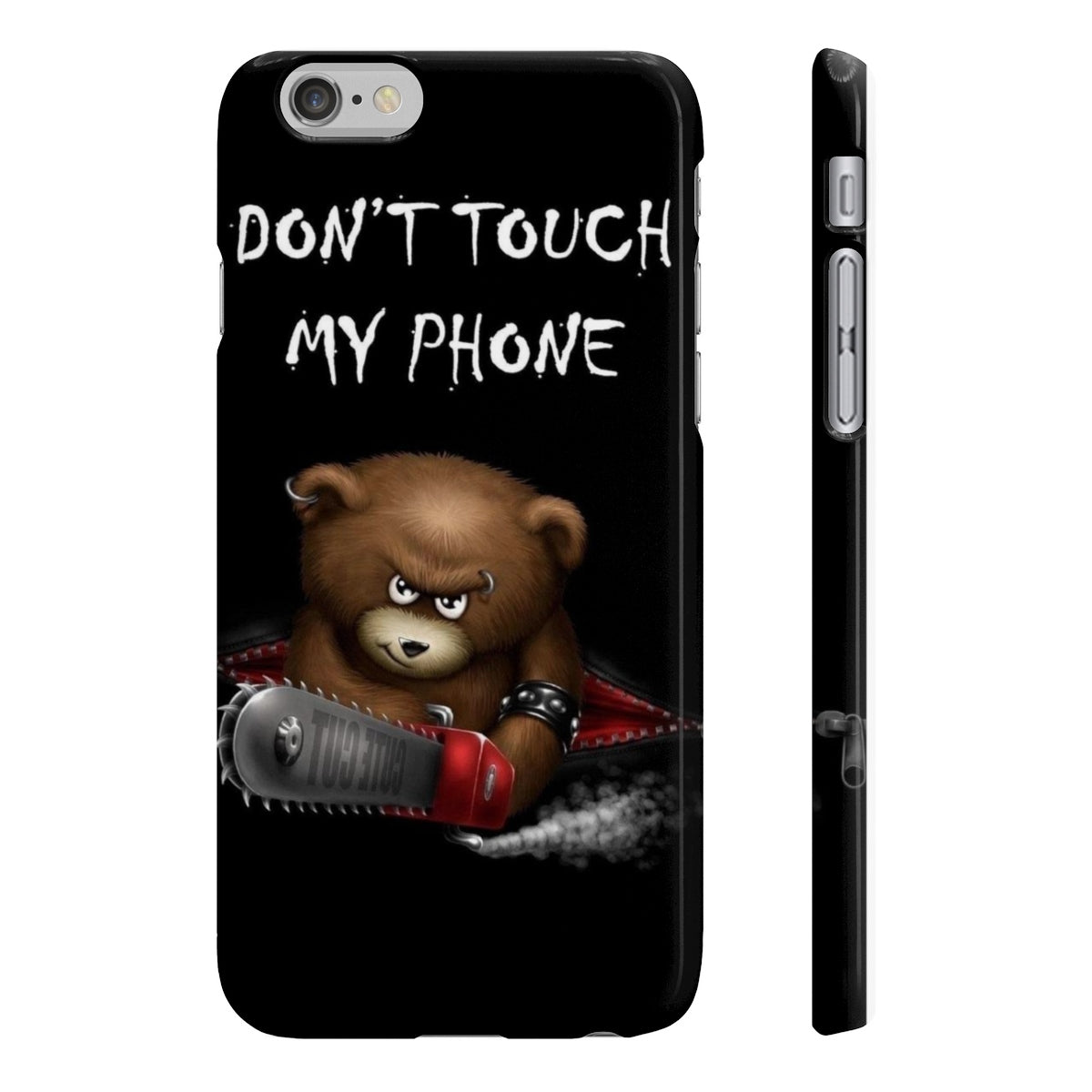 Don't touch my phone scary bear Wpaps Slim Phone Cases