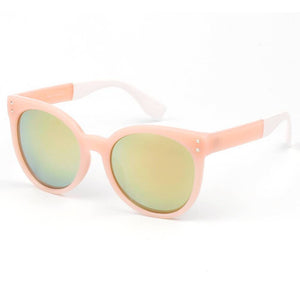 HYANNIS | Jaunty Mirrored Lens Soft Cat Eye Sunglasses