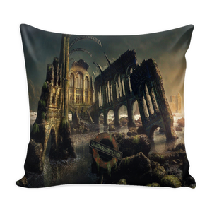 Dark Gothic City Pillow Cover