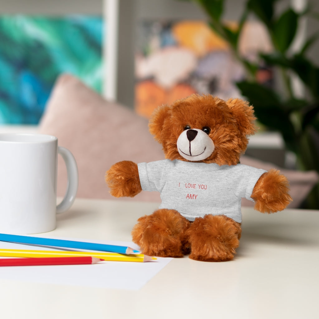 I LOVE YOU AMY Stuffed Animals with Tee