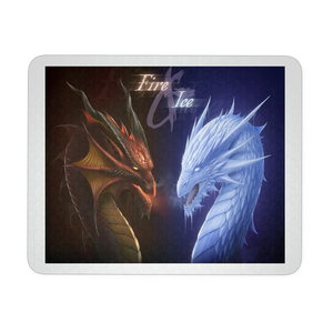 FIRE AND ICE DRAGONS FANTASY MOUSEPAD