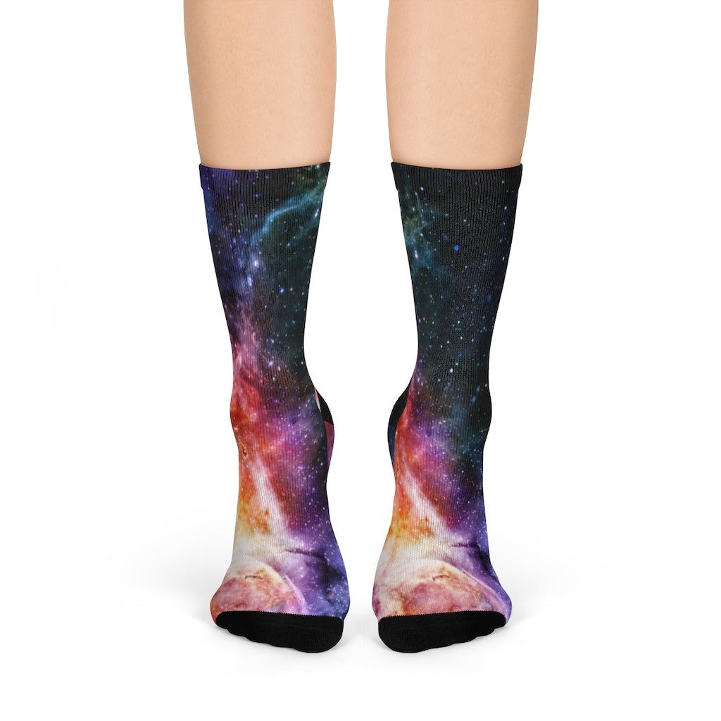 Deep outer space Sublimation Crew Socks