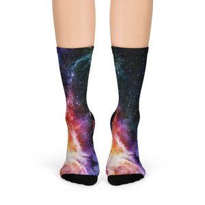 Deep outer space Sublimation Crew Socks