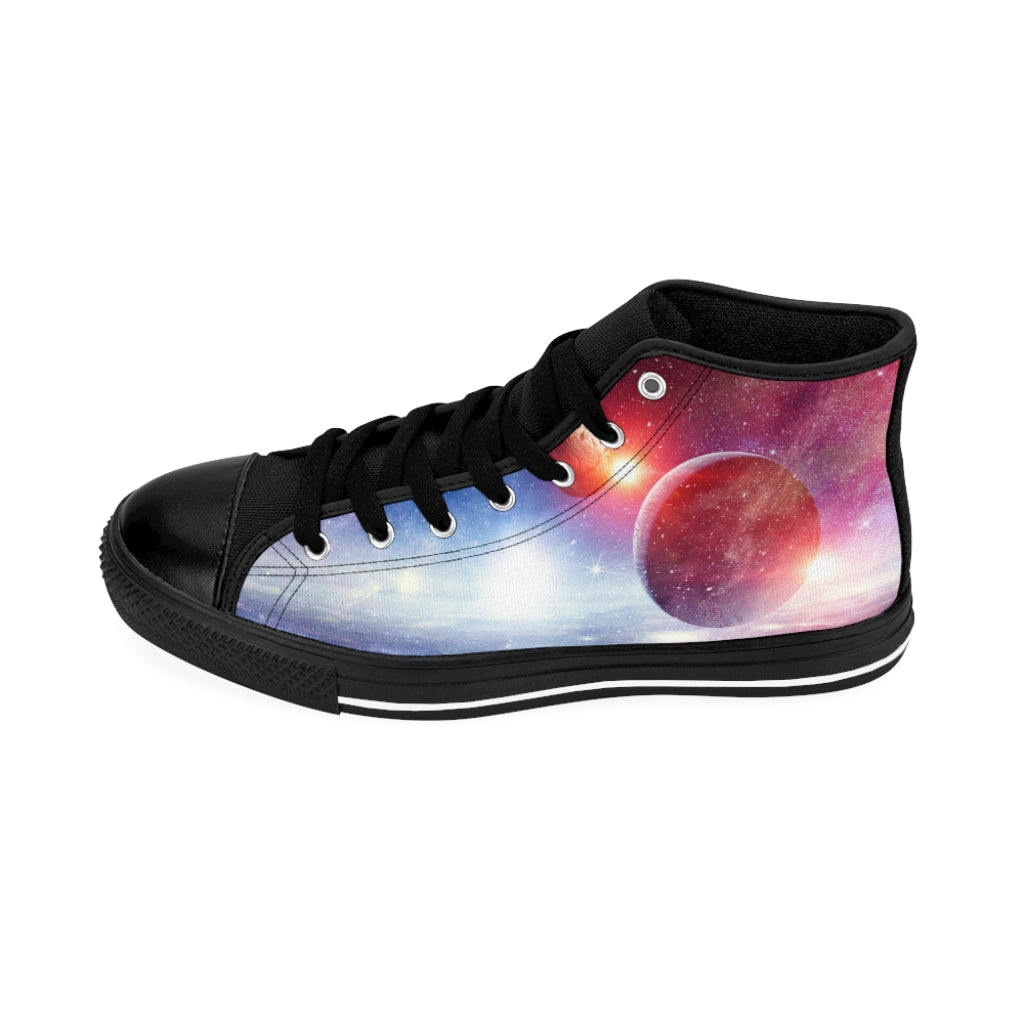 Outer space custom printed Men's Classic Sneakers
