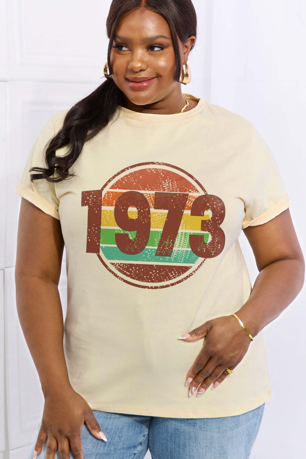 Simply Love Full Size 1973 Graphic Cotton Tee