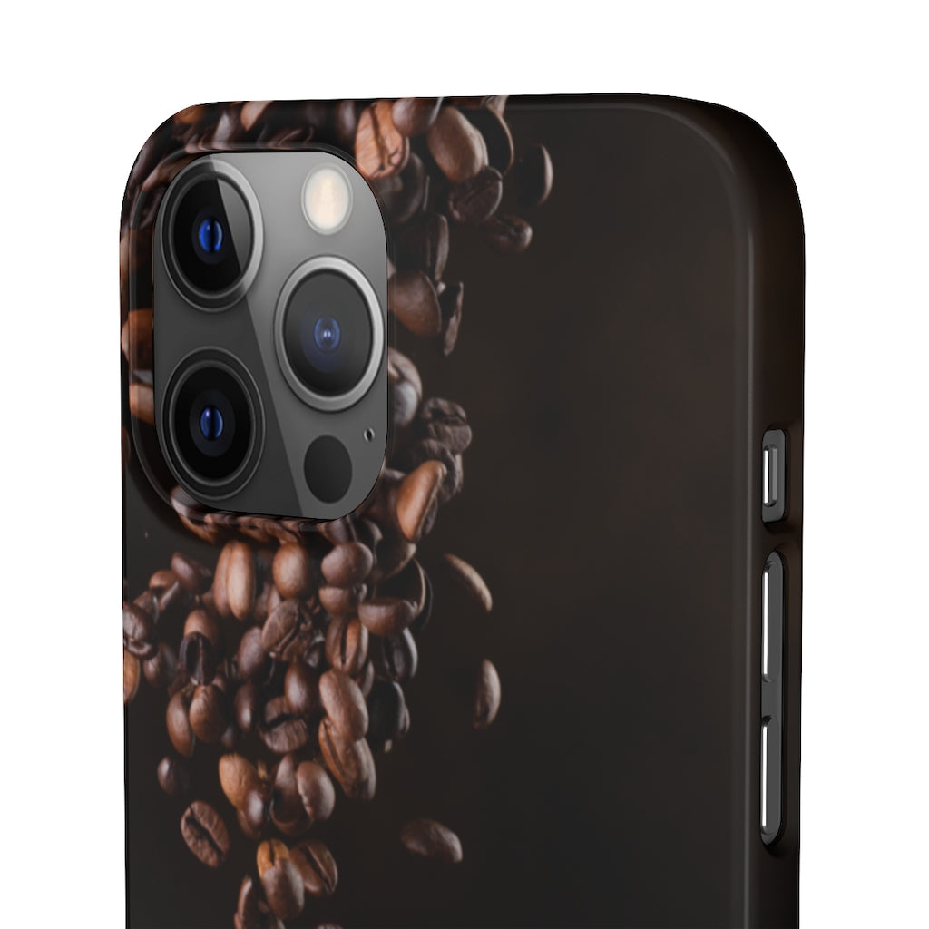 Coffee bean iphone Snap Cases