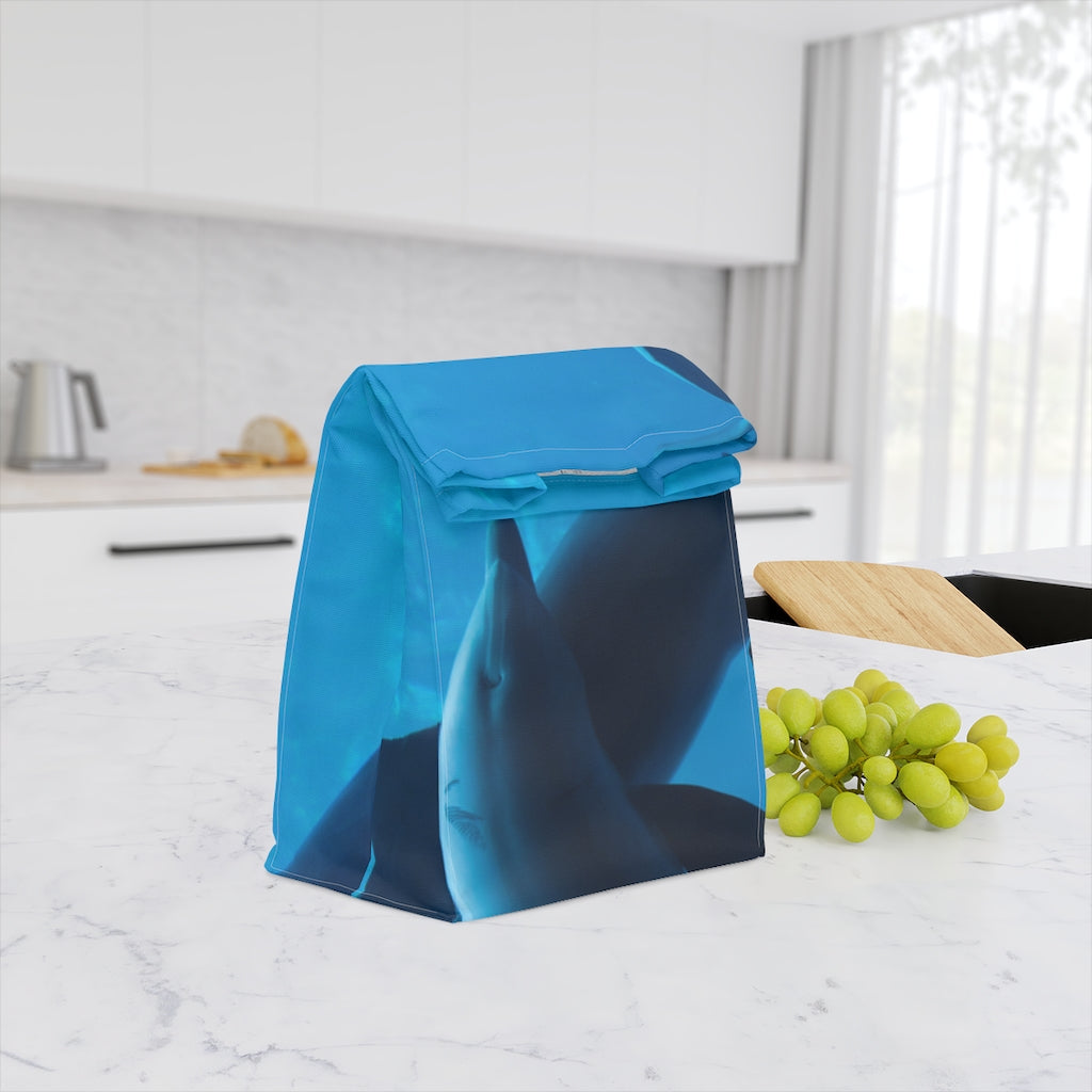 Dolphin wildlife Polyester Lunch Bag