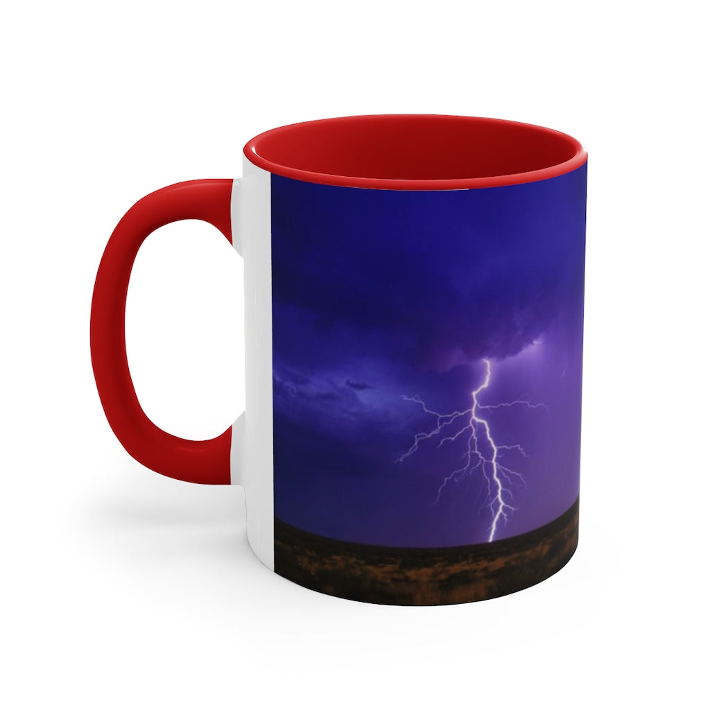 Lightning in nature Accent Coffee Mug, 11oz