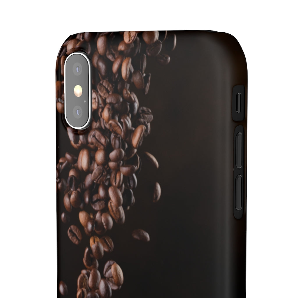 Coffee bean iphone Snap Cases