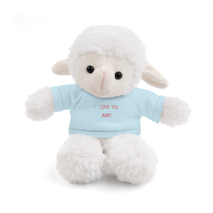 I LOVE YOU AMY Stuffed Animals with Tee