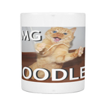 CAT MEME OMG NOODLES 11 OUNCE COFFEE MUG