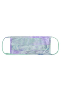 Rfm6006-Rtd023 - Tie Dye Reusable Pleated Face Mask for Adults
