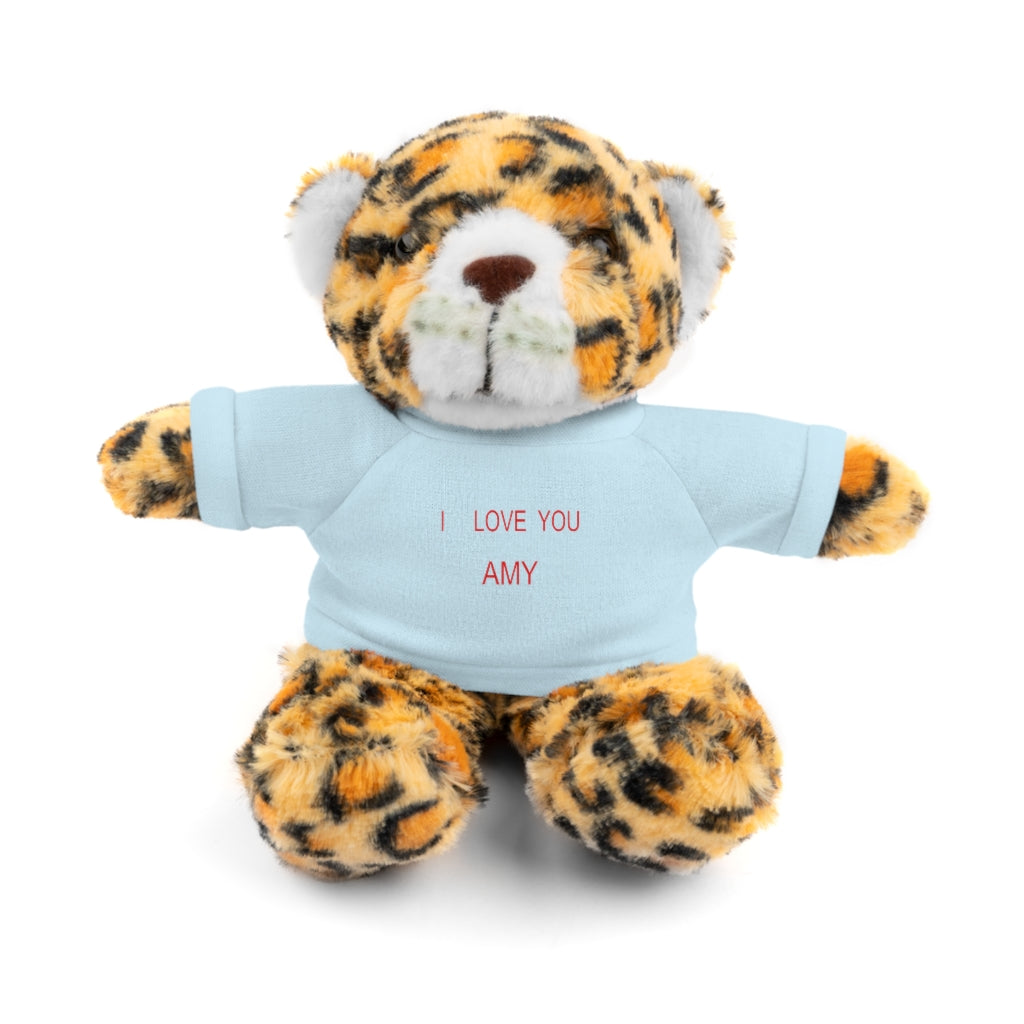 I LOVE YOU AMY Stuffed Animals with Tee
