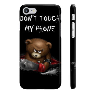 Don't touch my phone scary bear Wpaps Slim Phone Cases